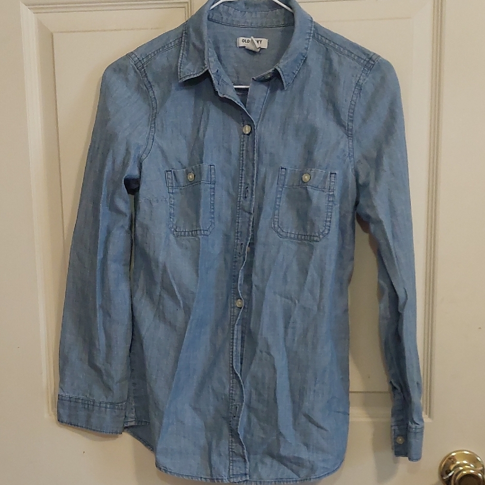 Old Navy Classic Blue Denim Shirt
